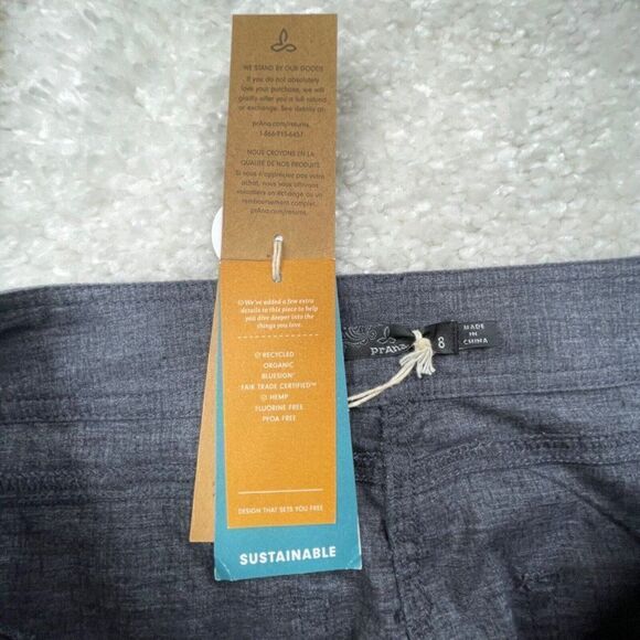 Prana Lizabeth Skirt Charcoal Gray NEW - Picture 7 of 15